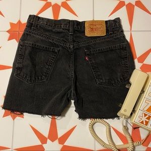 Levi 517 Black Denim Cutoffs